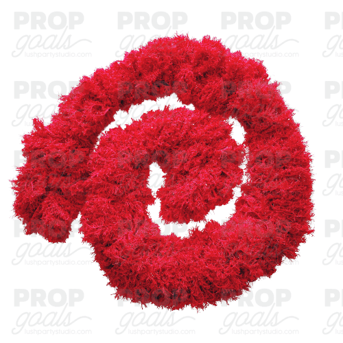 Featherless Shedless Washable Boa Red