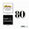 Load image into Gallery viewer, 80 eighty birthday photo booth prop signs
