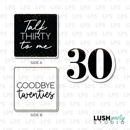 thirtieth 30th birthday photo booth prop sign