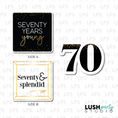 Load image into Gallery viewer, 70 seventy birthday photo booth prop sign
