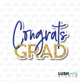 Load image into Gallery viewer, congrats grad photo booth prop word sign
