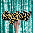 Load image into Gallery viewer, Congrats Congratulations Photo Booth Prop Word Sign
