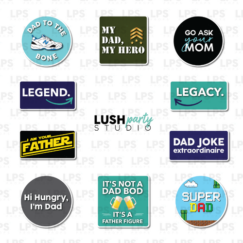 father's day photo booth prop word signs