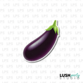 Load image into Gallery viewer, Eggplant photo booth prop sign
