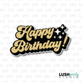 Load image into Gallery viewer, Happy birthday Photo Booth Prop Word Sign
