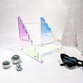 Load image into Gallery viewer,  Photo booth prop sign holder riser acrylic iridescent
