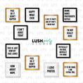 Load image into Gallery viewer, Letterboard photo booth prop signs lush party studio 
