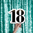 Load image into Gallery viewer, eighteen birthday photo booth prop sign
