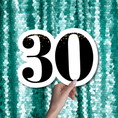 Load image into Gallery viewer, thirtieth 30th birthday photo booth prop sign
