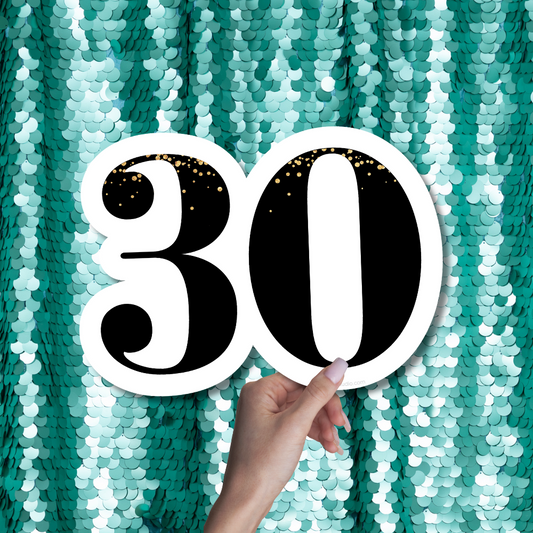 thirtieth 30th birthday photo booth prop sign