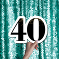 Load image into Gallery viewer, 40th forty birthday photo booth prop signs
