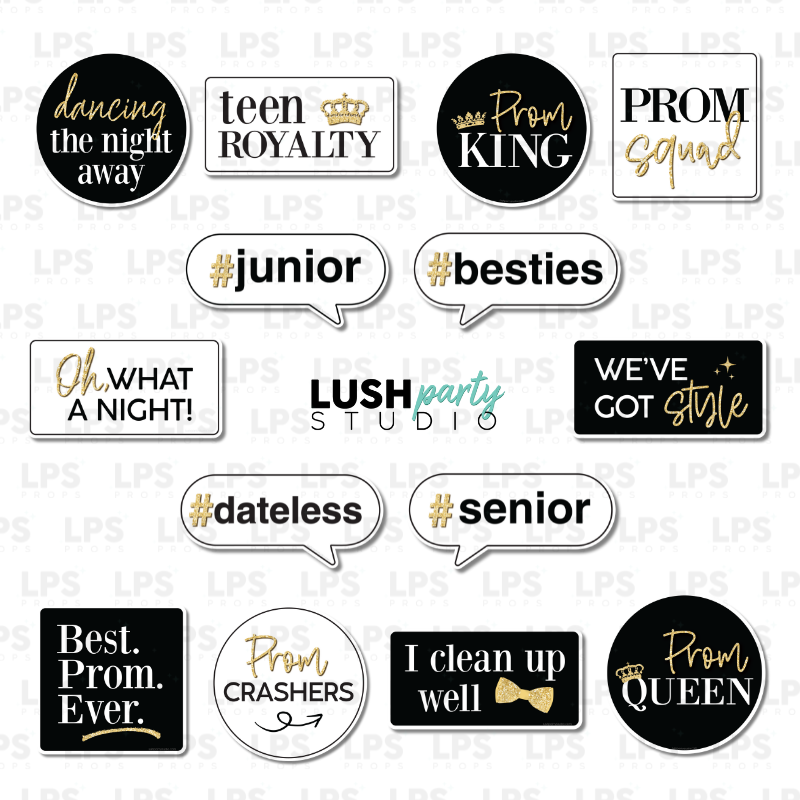 Prom teen props Photo Booth Word Prop Signs