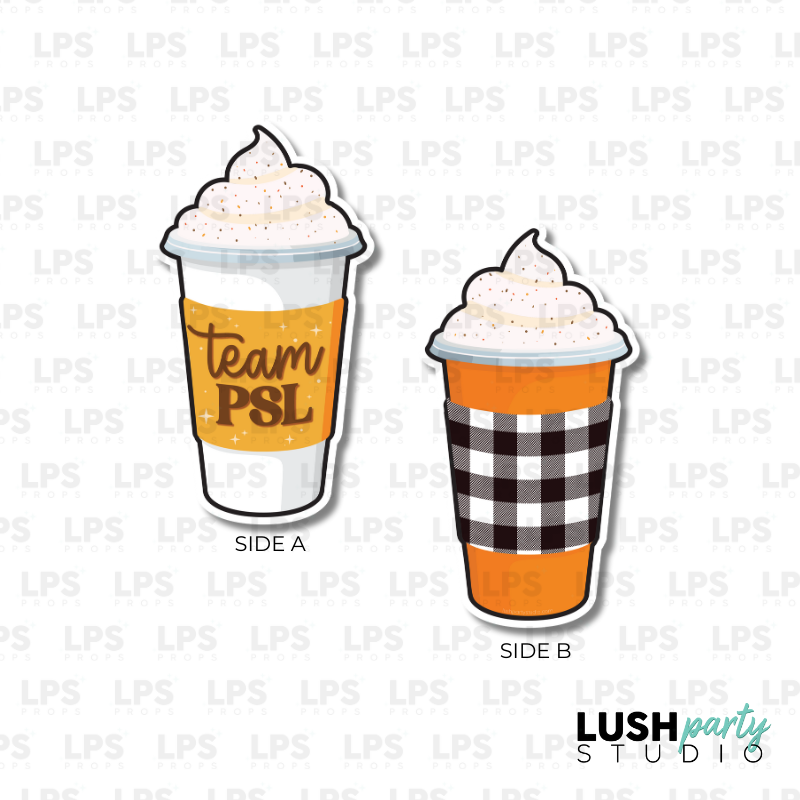 pumpkin spice psl latte photo booth prop