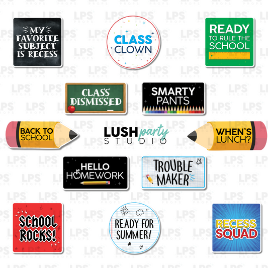 school kid children photo booth props