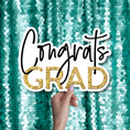 Load image into Gallery viewer, Congrats Grad Photo Booth Prop Word Sign
