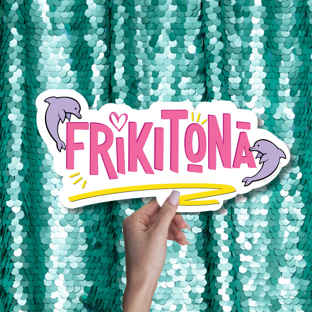 Frikitona Bad Bunny Photo Booth Prop Word Sign