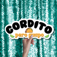 Load image into Gallery viewer, gordito photo booth prop word sign
