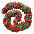 Load image into Gallery viewer, Featherless washable shedless boa red and green
