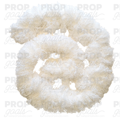 Featherless washable shedless boa white