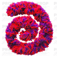 Load image into Gallery viewer, Featherless washable shedless boa red and purple
